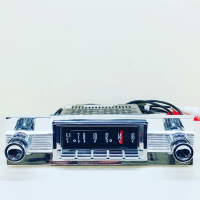 SILVER-SERIES AM/FM RADIO ASSEMBLY : 1959 FORD CUSTOM / FAIRLANE / GALAXIE / RANCHERO / STATION-WAGON