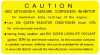 RADIATOR TANK CAUTION DECAL